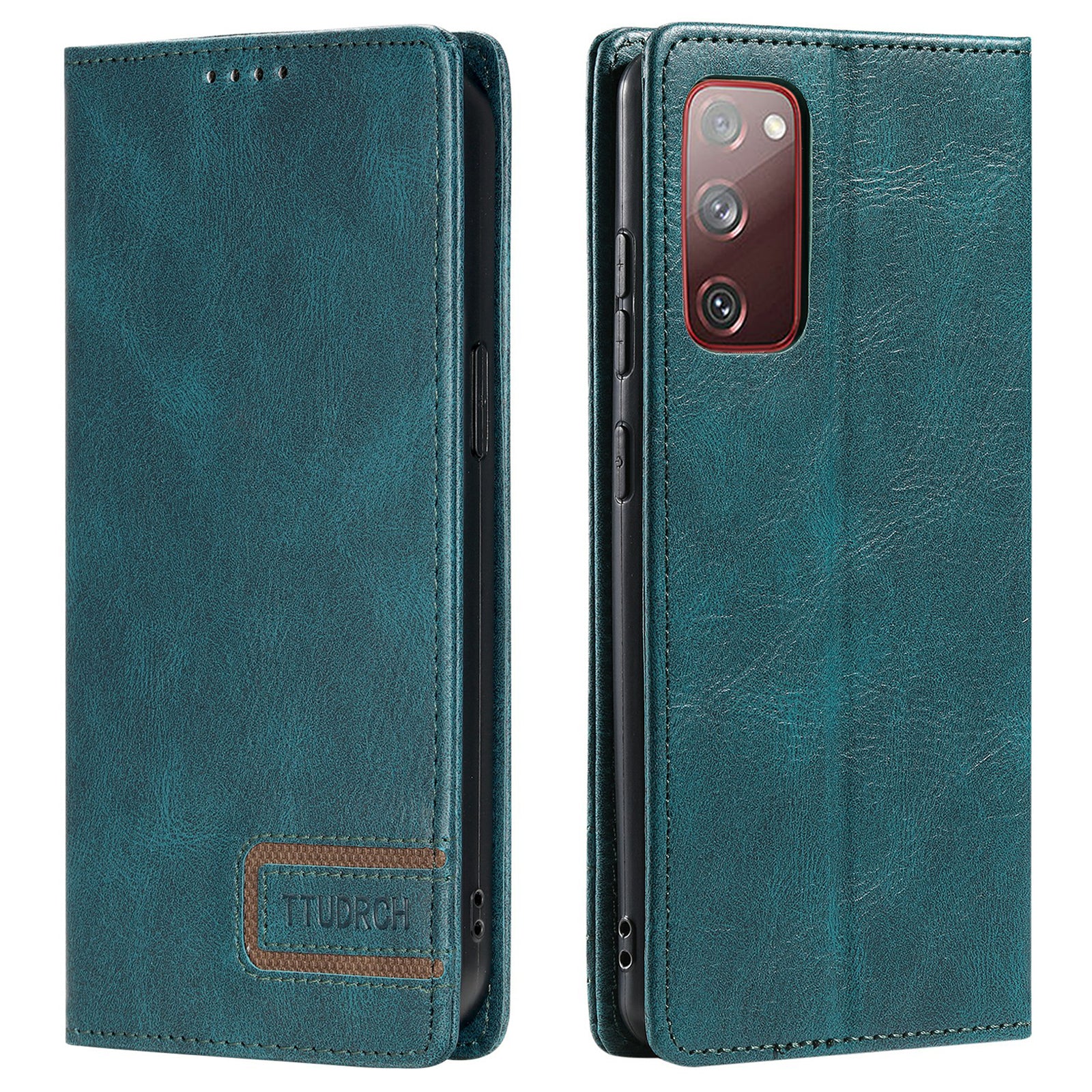 TTUDRCH Style 007 Leather Case for Samsung Galaxy S20 FE / S20 FE 5G / S20 FE 2022 / S20 Lite RFID Blocking Stand Wallet Cover - Green TTUDRCH Style 007 Leather Case for Samsung Galaxy S20 FE / S20 FE 5G / S20 FE 2022 / S20 Lite RFID Blocking Stand Wallet Cover - Green